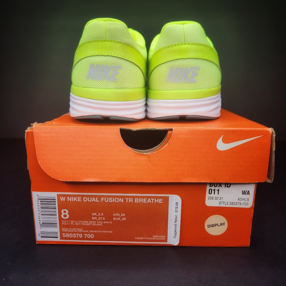 New Nike Duel Fusion TR Breathe Womans 8 Yellow - Picture 3 of 5
